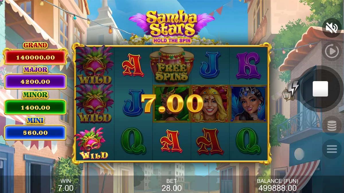 Samba Stars Hold the Spin Win