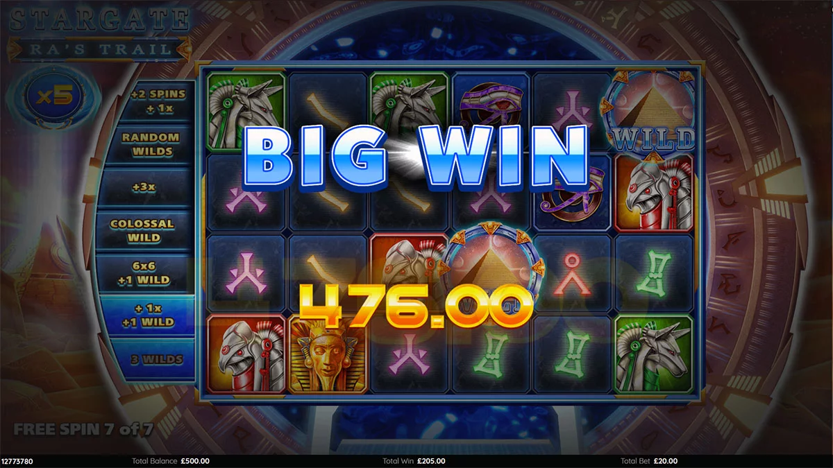 Stargate Ra’s Trail Big Win