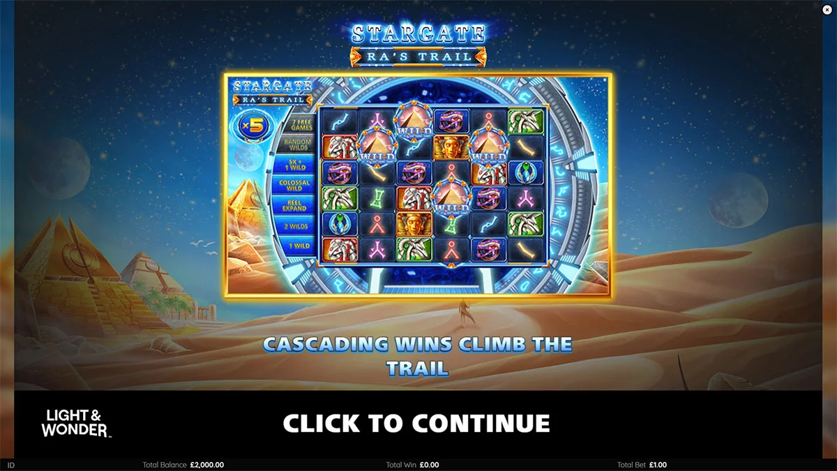 Stargate Ra’s Trail Homescreen