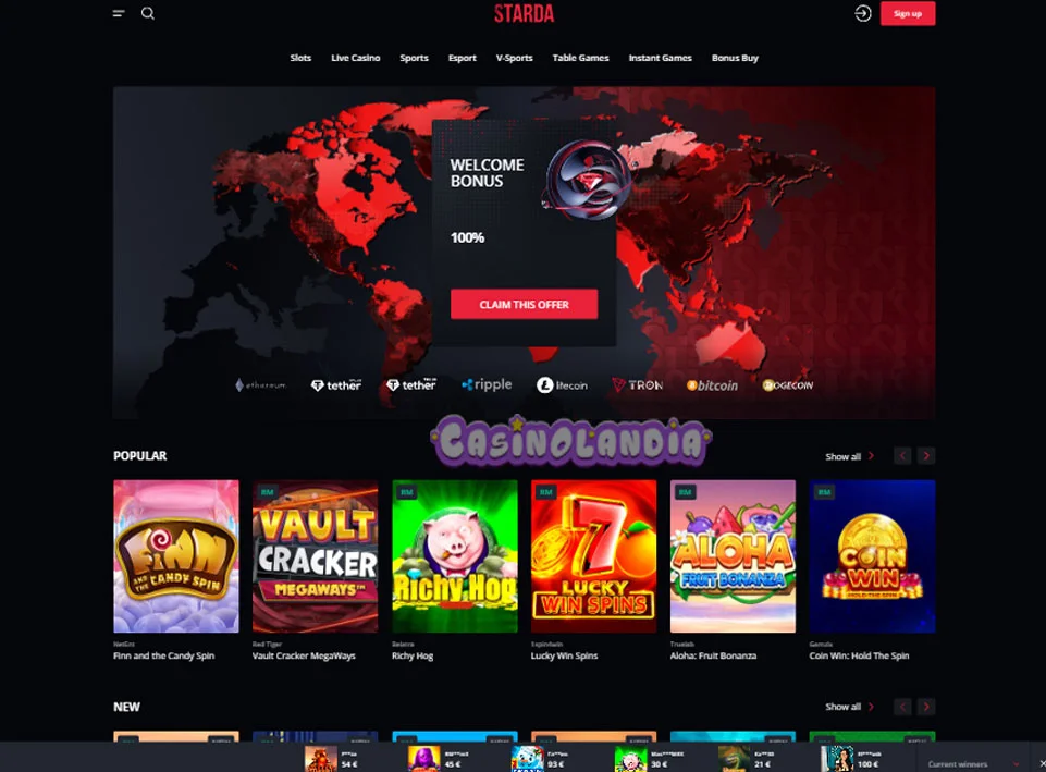 Starda Casino Horizontal View