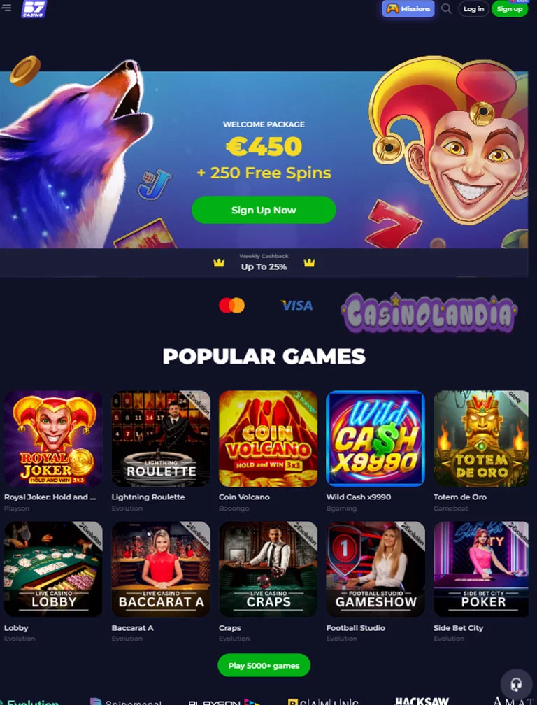 B7 Casino Vertical View