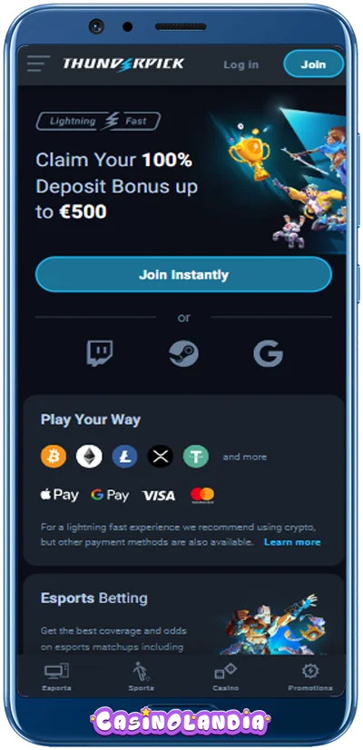 Thunderpick Casino Mobile App