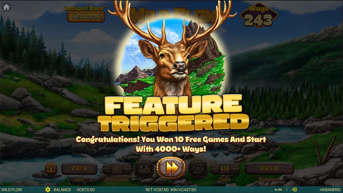 Wild Flow Free Spins