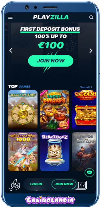 PlayZilla Mobile Web App