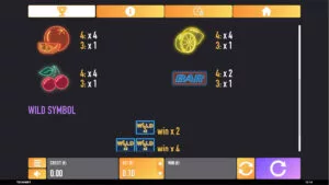 81 Space Fruits Paytable 2