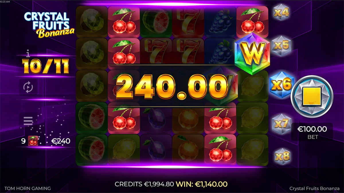 Crystal Fruits Bonanza Win 2