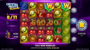 Crystal Fruits Bonanza Win