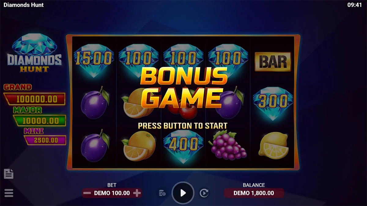Diamonds Hunt Bonus Game