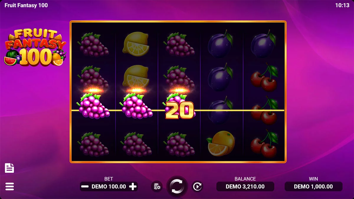 Fruit Fantasy 100 Big Win