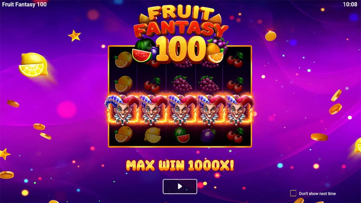 Fruit Fantasy 100 Homescreen