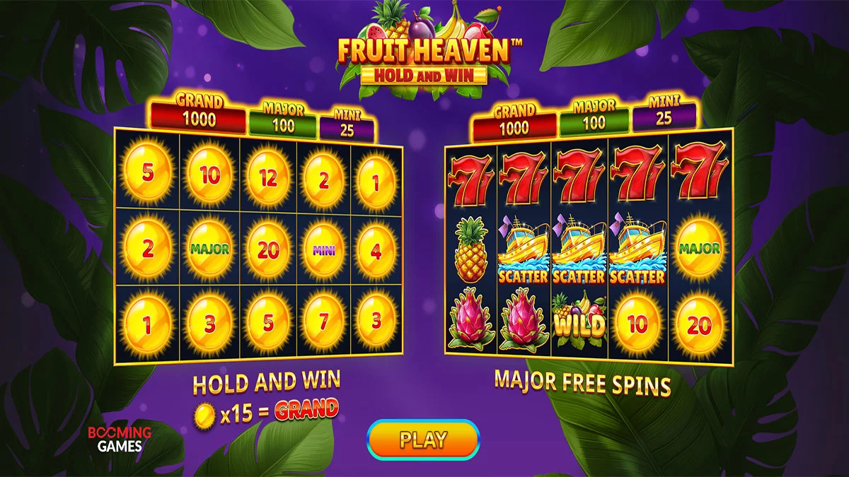 Fruit Heaven Hold and Win Homescreen