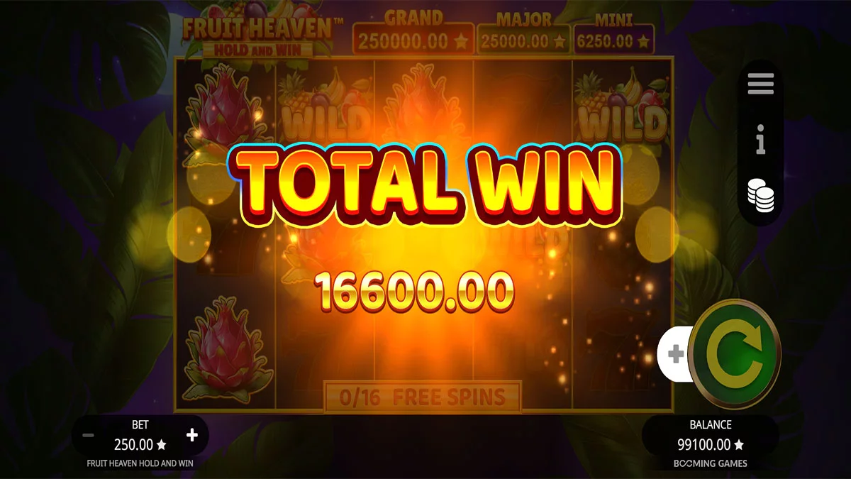 Fruit Heaven Hold and Win Total