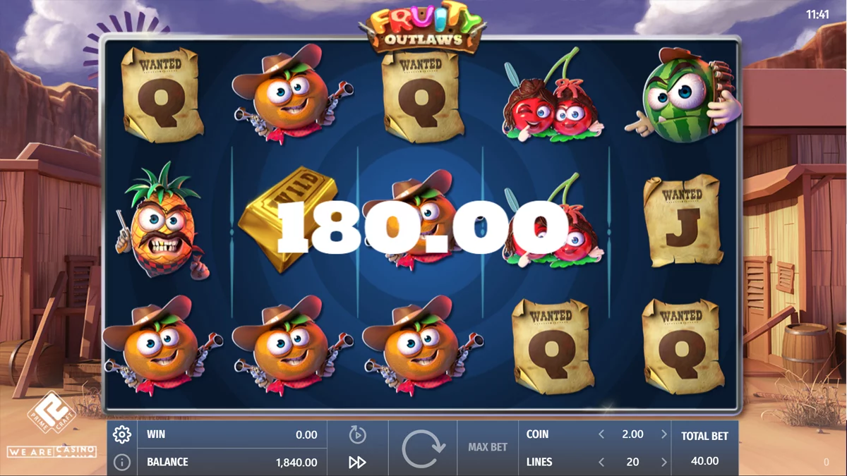 Fruity Outlaws Win