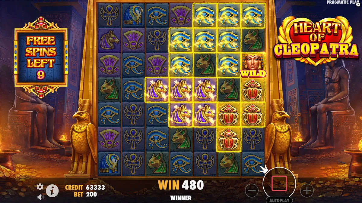 Heart of Cleopatra Win