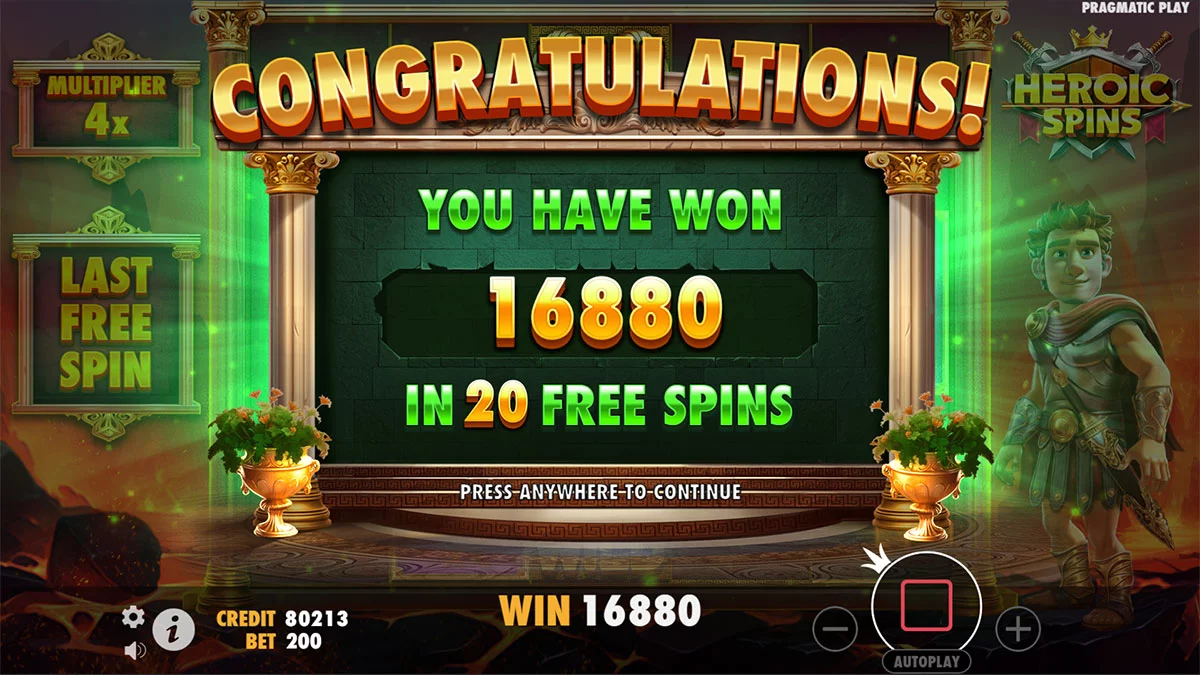 Heroic Spins Total
