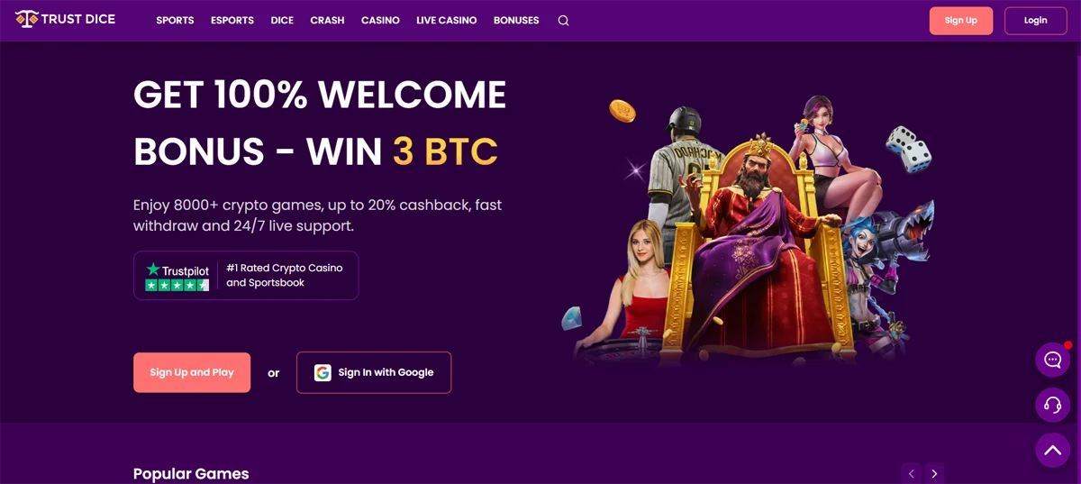 Homepage Trust Dice Casino
