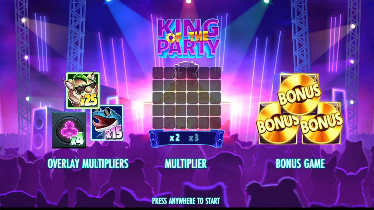 King of the Party Homescreen