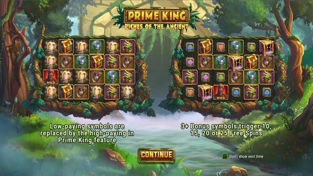 Prime King Riches of the Ancient Homescreen