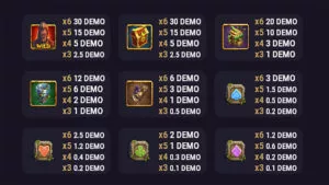 Prime King Riches of the Ancient Paytable