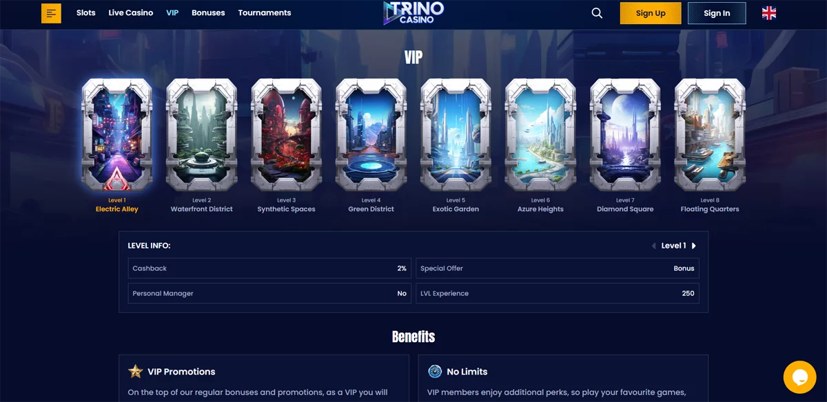 Trino Casino VIP Program