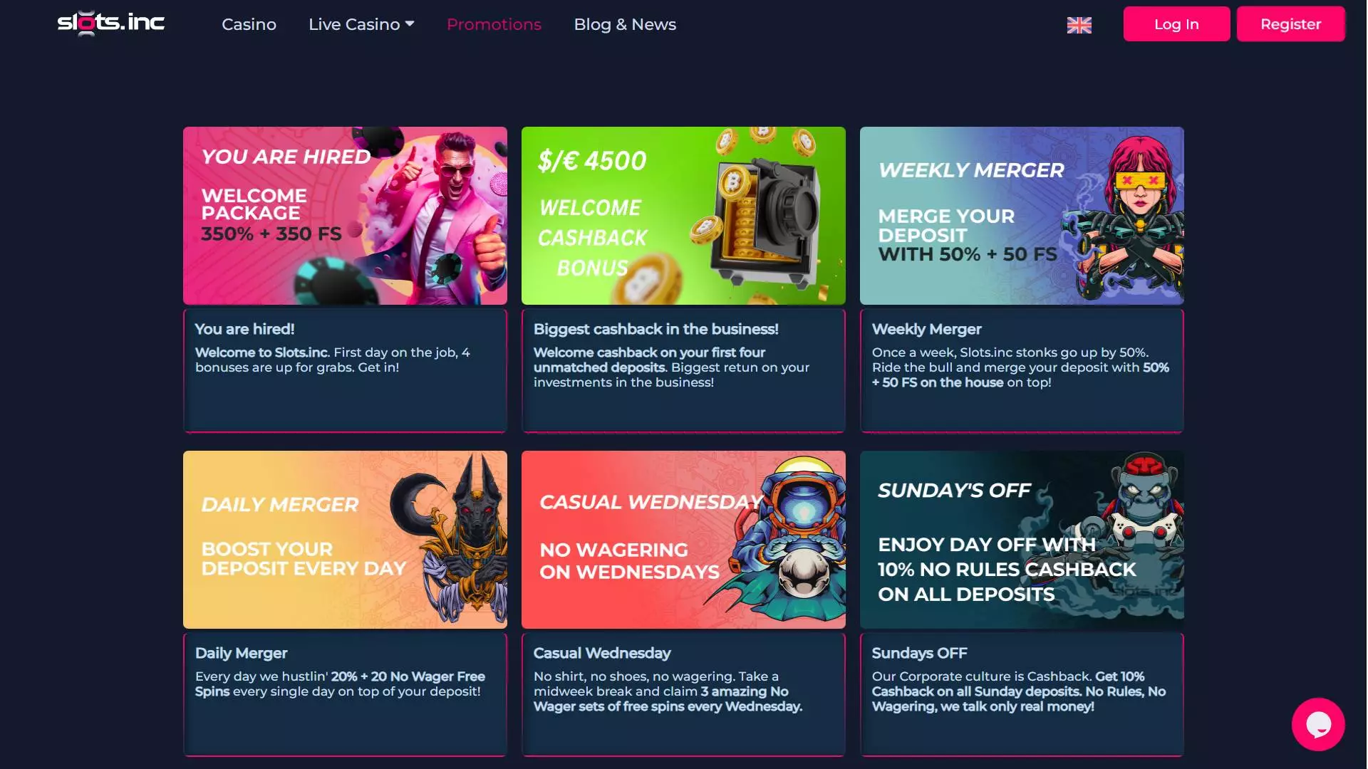 Slots.Inc Casino Promotions