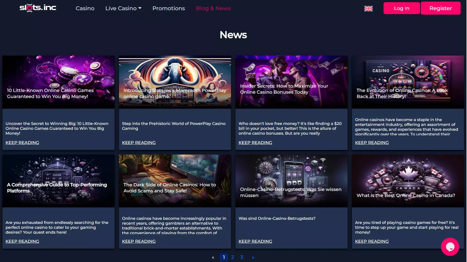 Slots.Inc Casino Blog&News