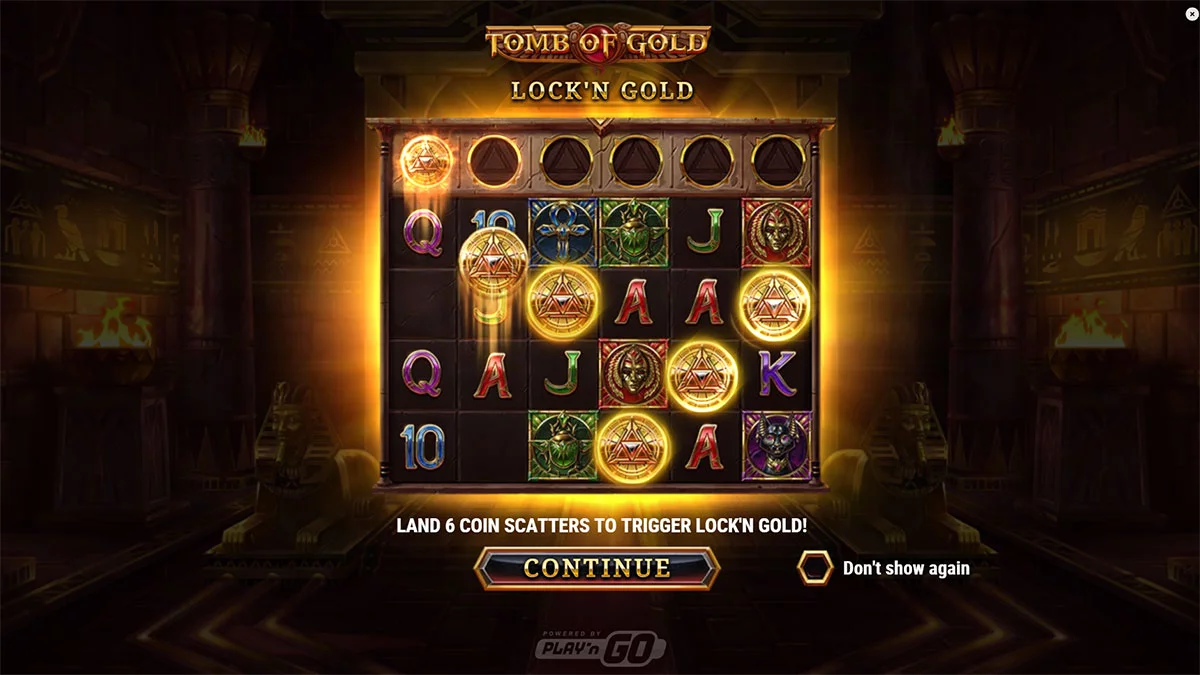 Tomb of Gold Homescreen