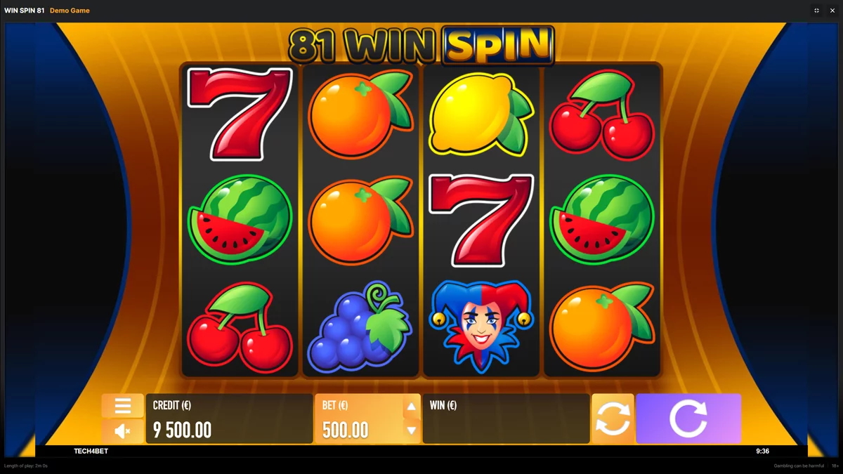 Win Spin 81 Base Play