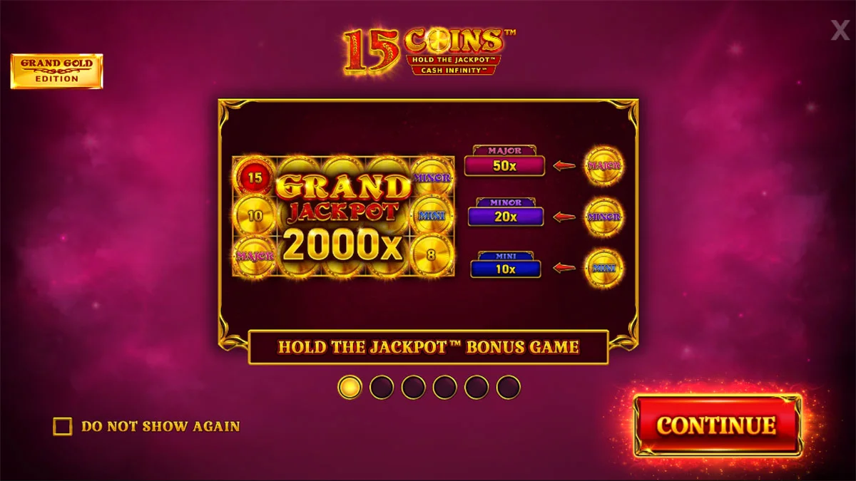 15 Coins™ Grand Gold Edition Homescreen