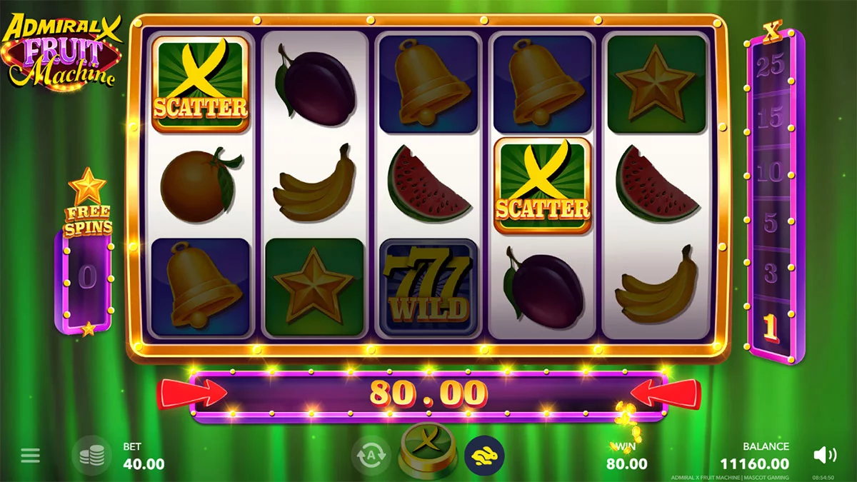 ADMIRAL X FRUIT MACHINE Small