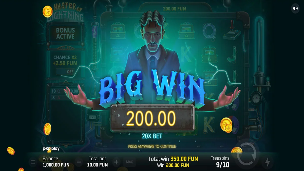 Master of Lightning Big Win