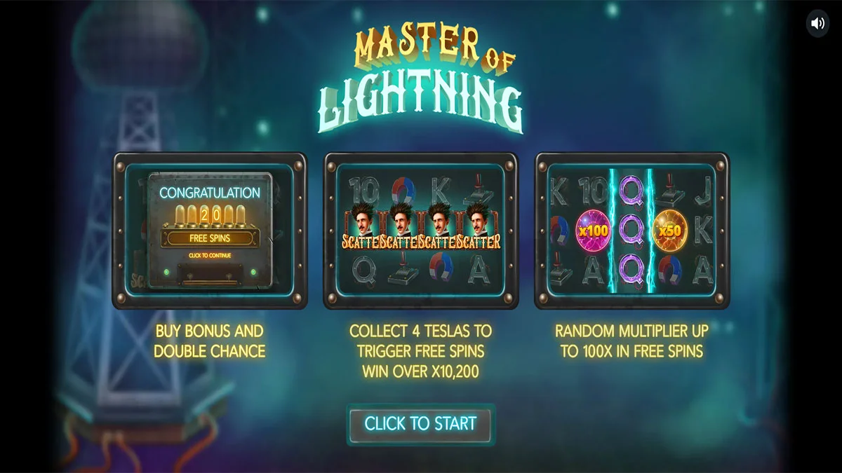 Master of Lightning Homescreen