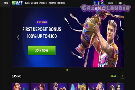 RT Bet Casino Desktop View