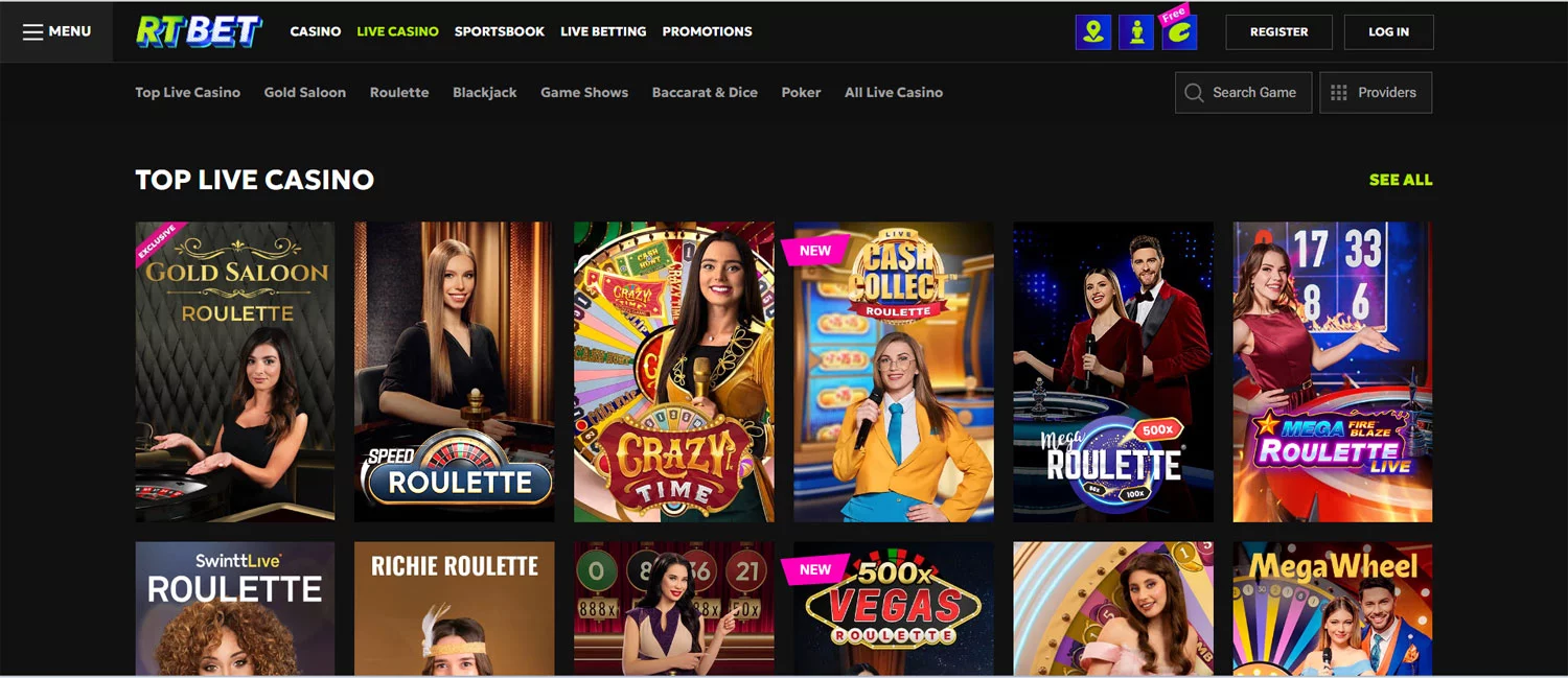 RT Bet Casino VIP Live Casino