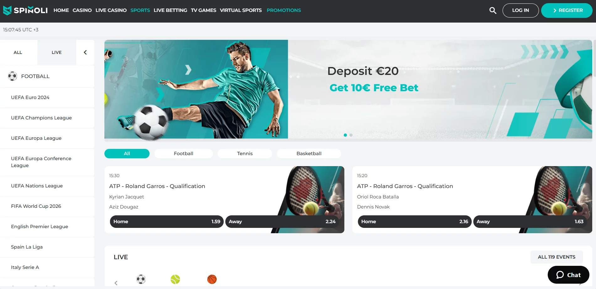 Spinoli Casino Sportsbook