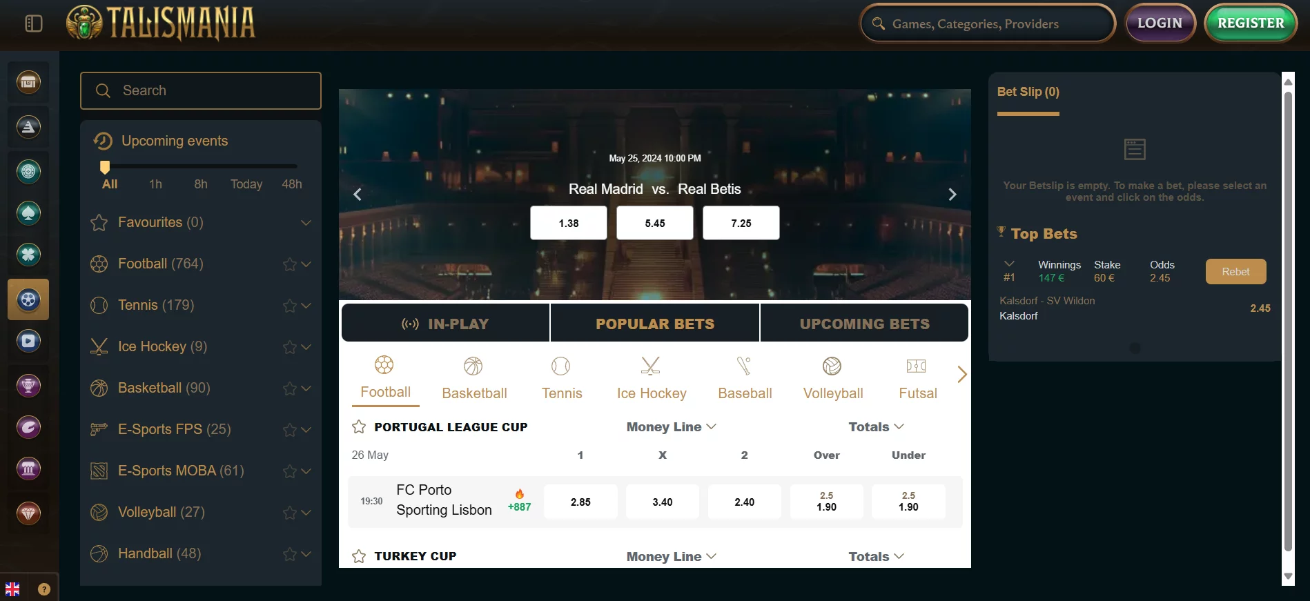 Talismania Casino Sportsbook