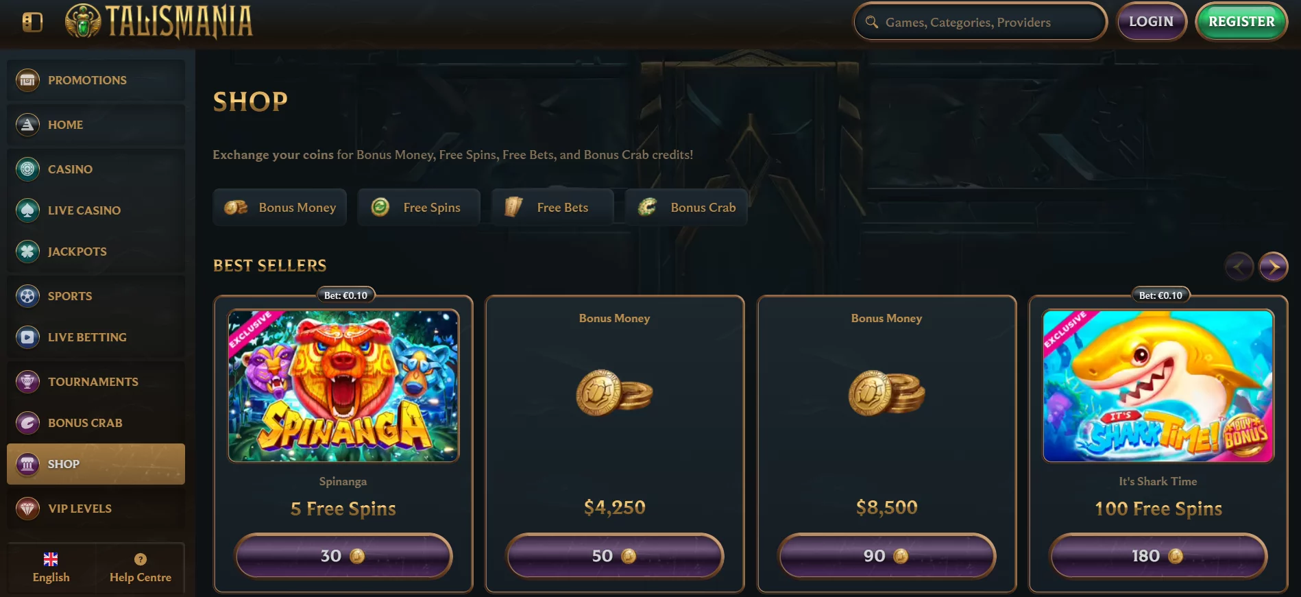 Talismania Casino Shop
