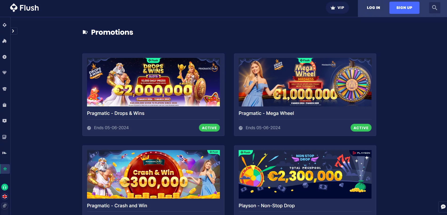 Flush Casino Promotions