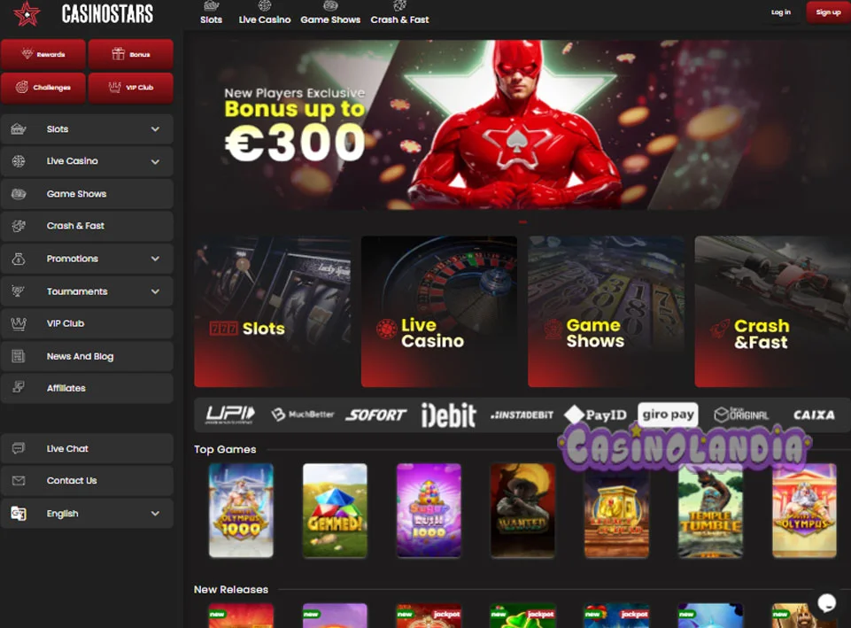 Casinostars Casino Horizontal View