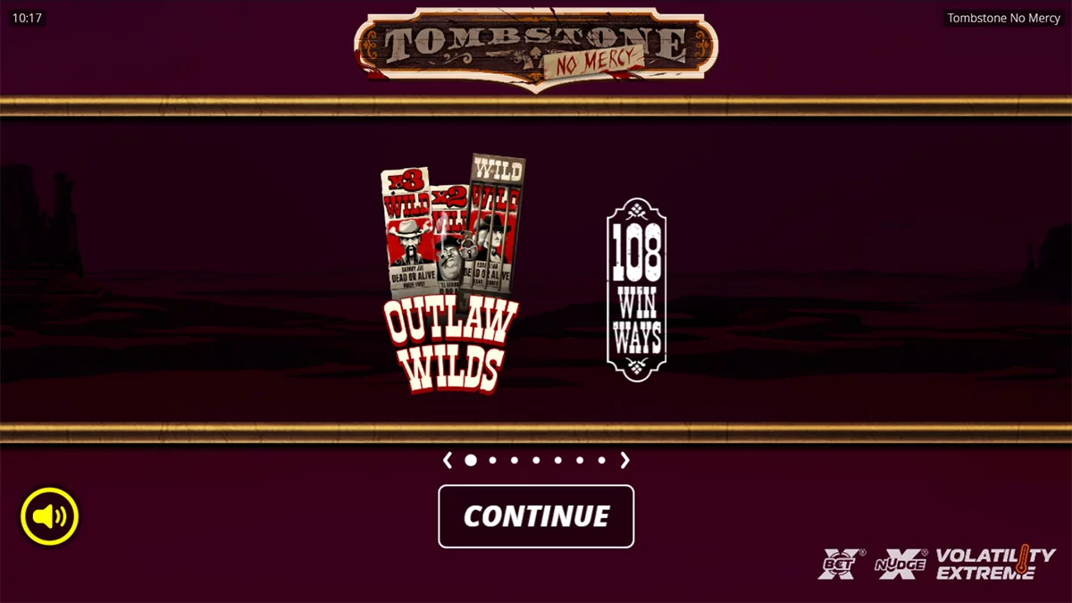 Tombstone No Mercy Homescreen