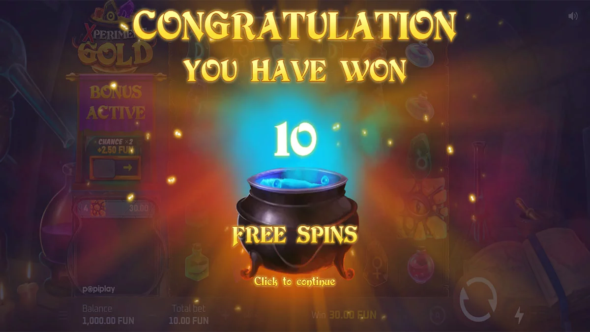 Xperiment Gold Free Spins