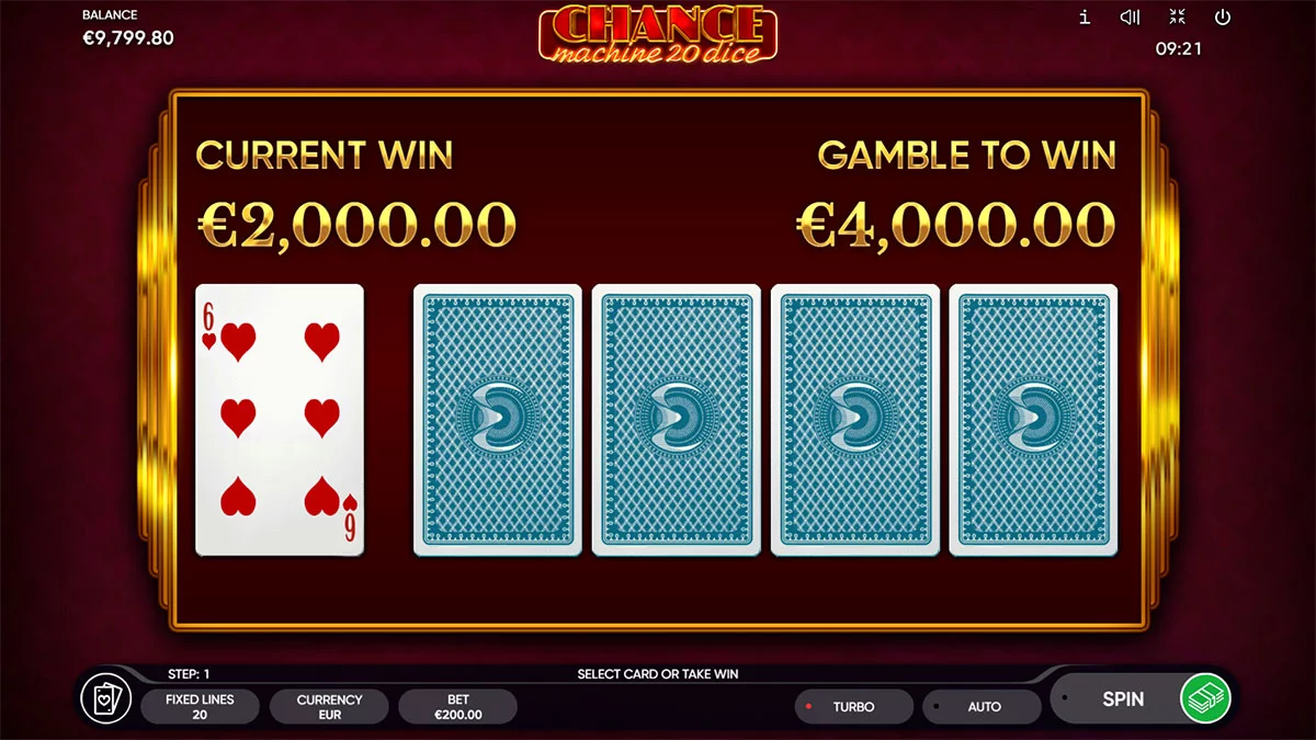 Chance Machine 20 Dice Gamble