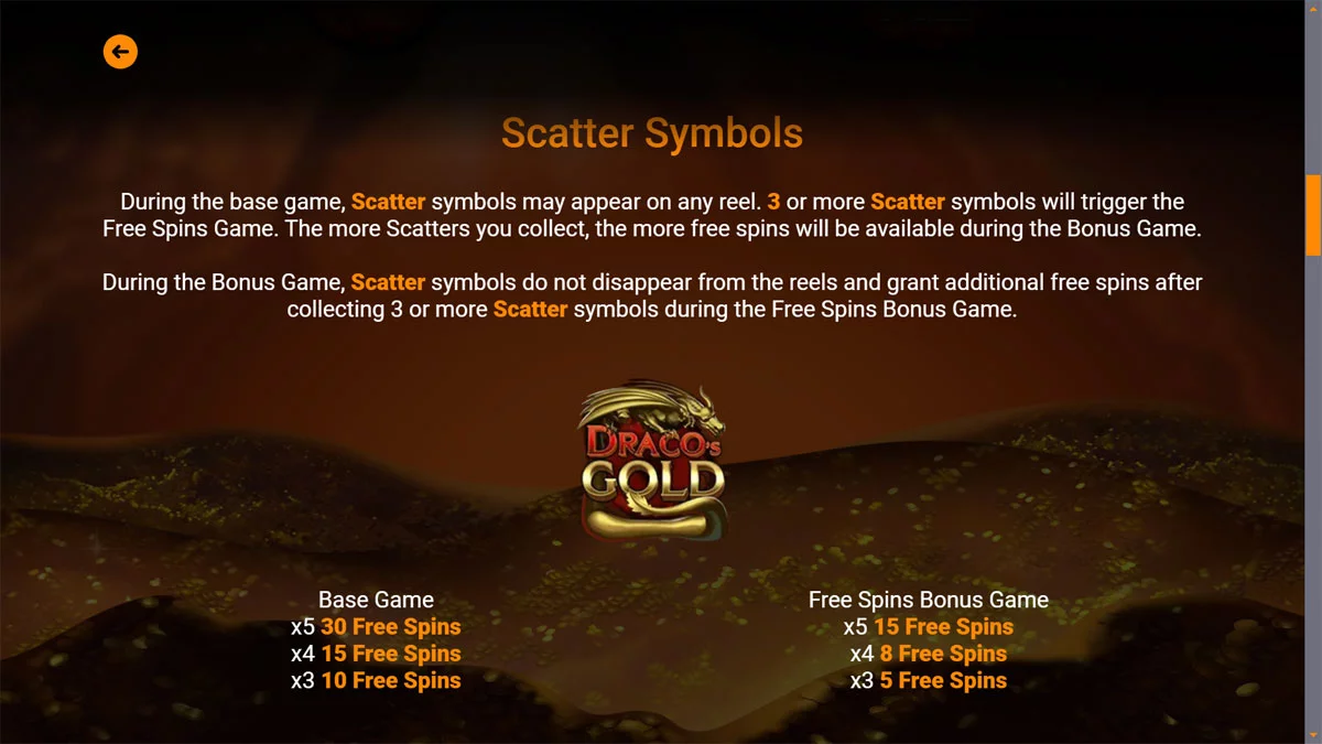 Drago's Gold Slot Scatter Symbol