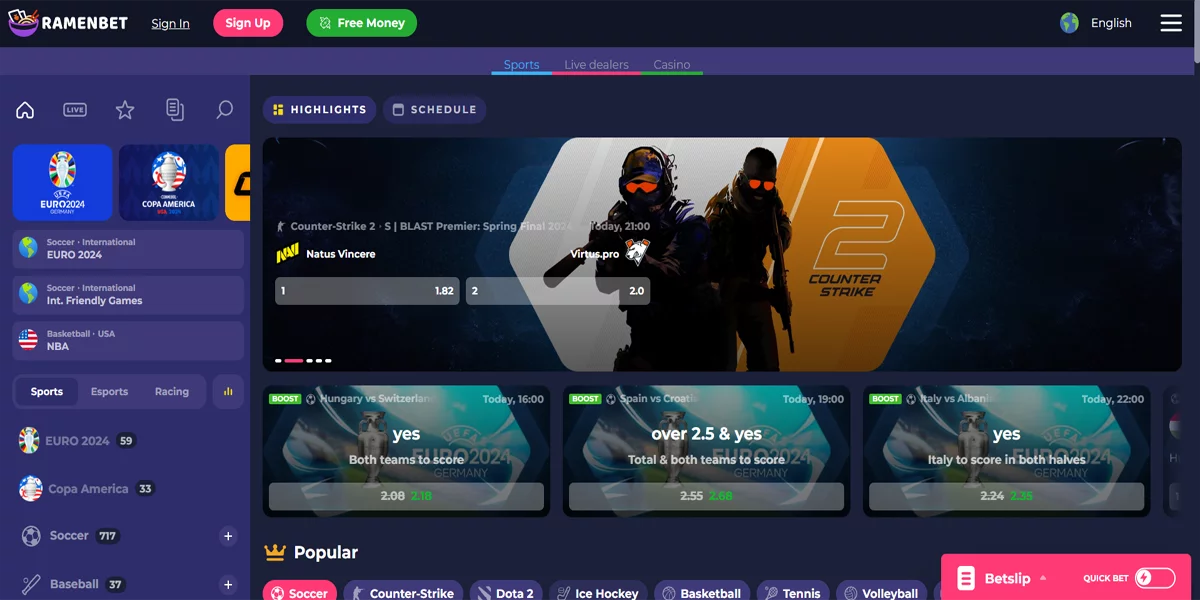 RamenBet Casino ESports