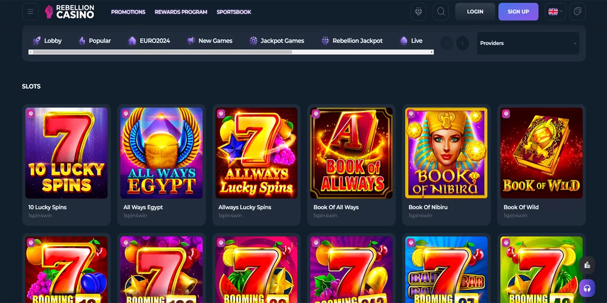 Slots Rebellion Casino