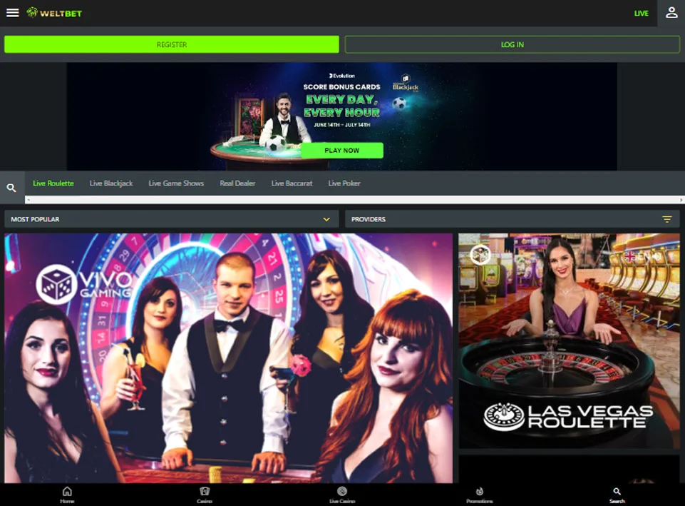 Weltbet Casino Landscape View