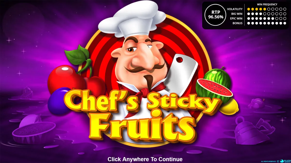 Chef's Sticky Fruits Homescreen