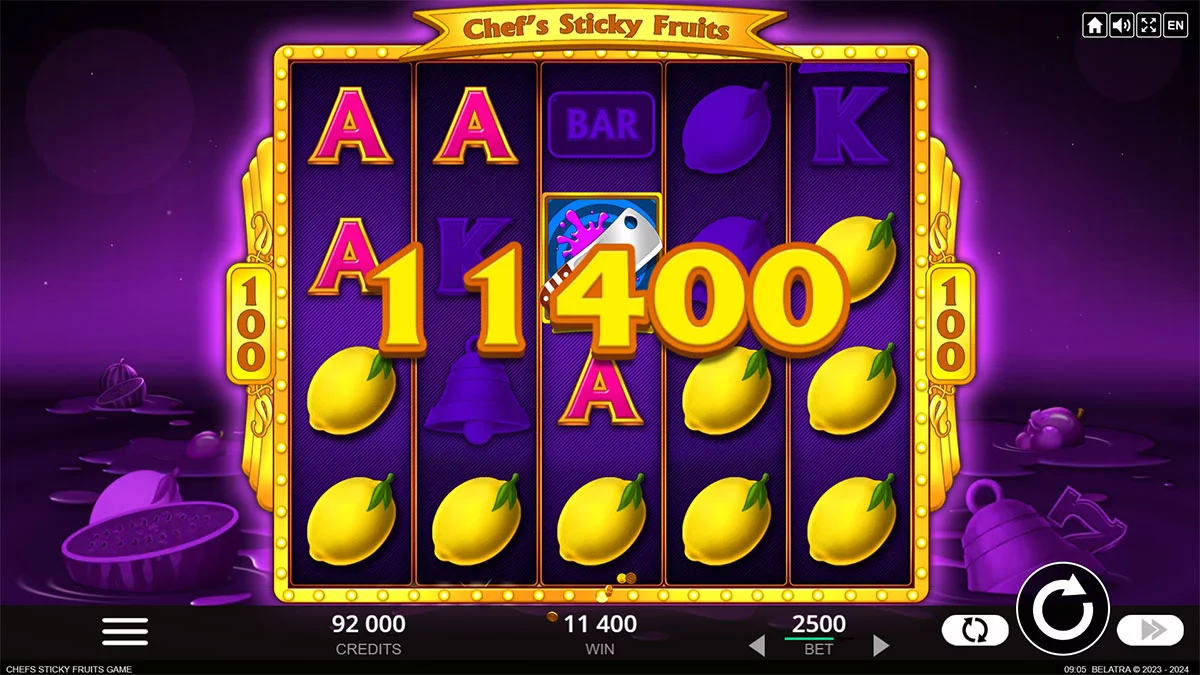 Chef's Sticky Fruits Win2