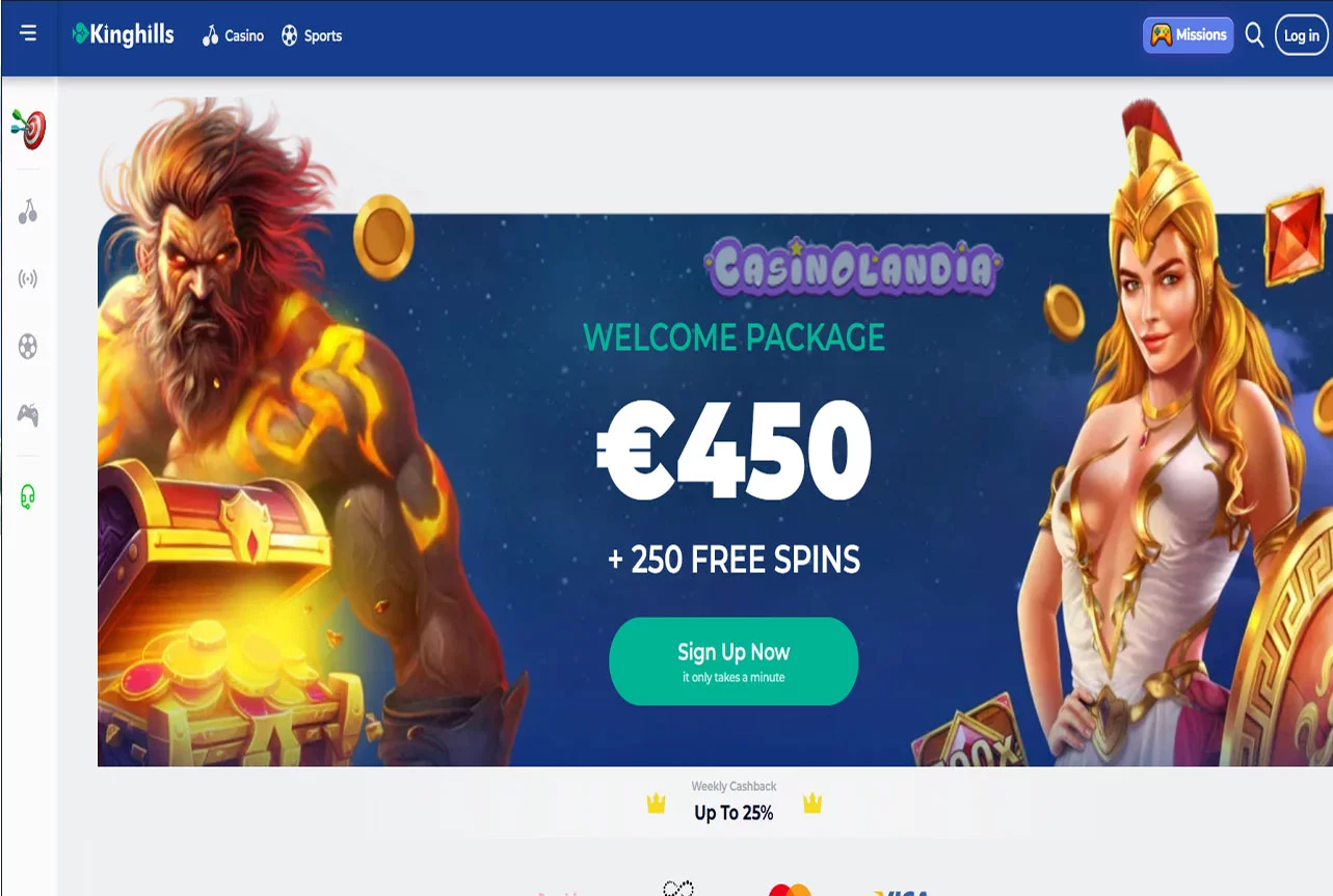 Kinghills Casino Desktop View