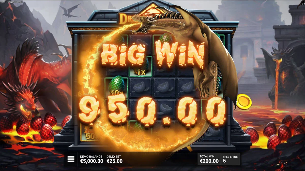 Dragon’s Domain Big Win
